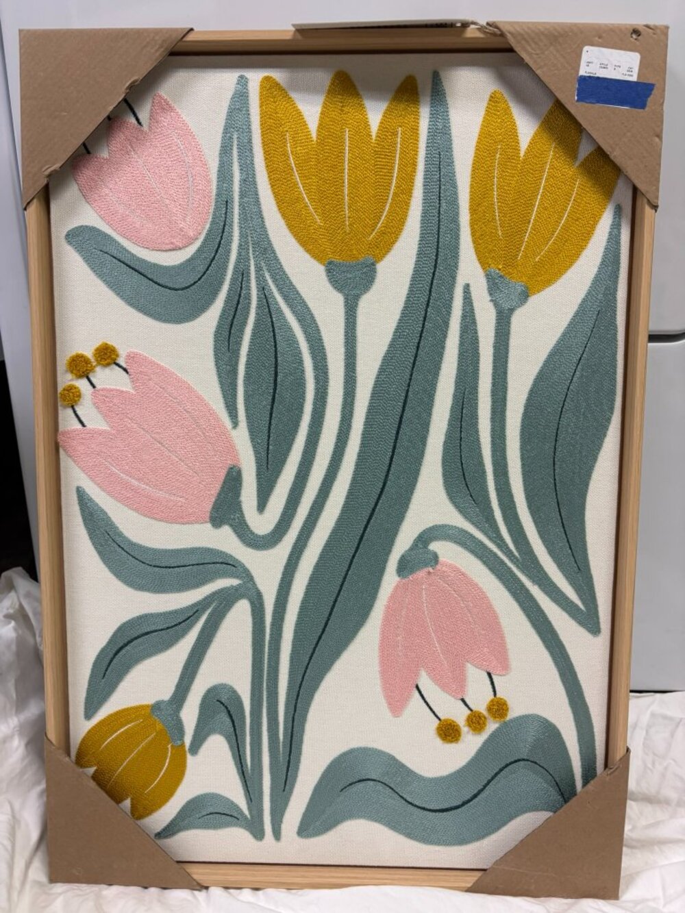 bp home wall art flowers 18x26 NWT